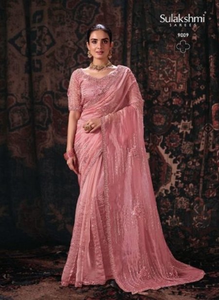 Pink Colour Isha By Sulakshmi Bala Silk Fabric Designer Saree 9009